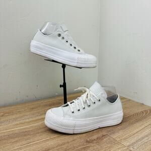Converse All Star White Platform Sneaker Women’s Size 5.5